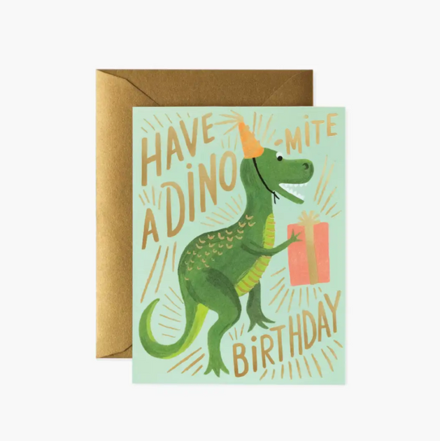 Joyeux Anniversaire 3 Ans Avec Dinosaure Rose. | Carte de vœux