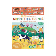 Cahier de 1000 gommettes - une journée à la ferme - AUZOU