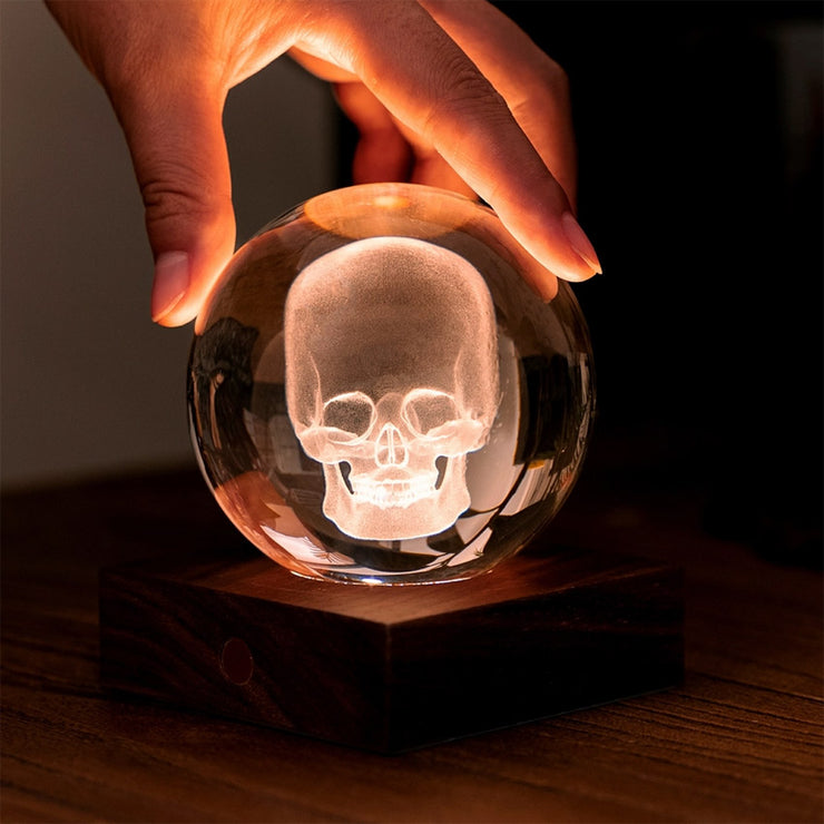 Lampe Crystal - Skull - Gingko