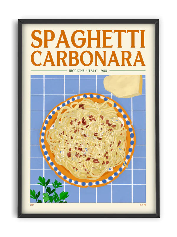 Affiche 30x40 - Elin PK - Spaghetti Carbonara