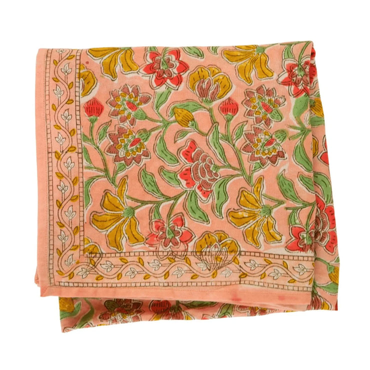 Foulard - Fleurs indiennes Bohemian Pink - Bonheur Du Jour