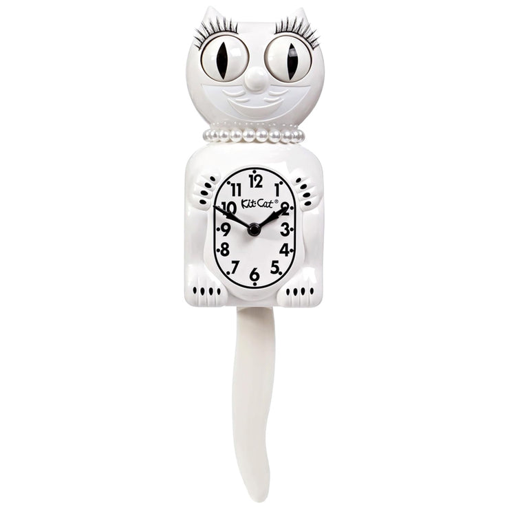 Horloge Lady blanche - Kit-Cat Klock