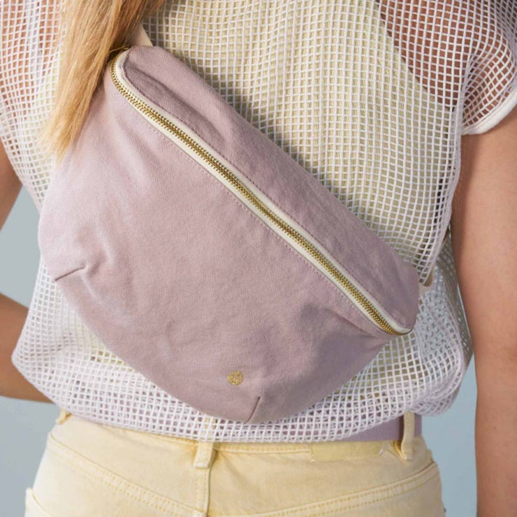 Sac Banane Cotton Bio Déperlant Iona Poivre Rose - La Cerise Sur le Gâteau