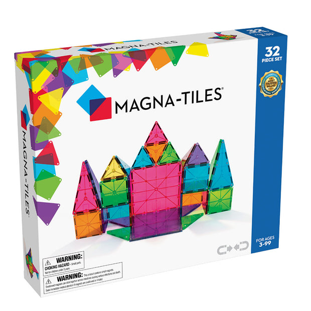 Magna-Tiles Couleurs claires 32 pièces - Jeu magnétiques