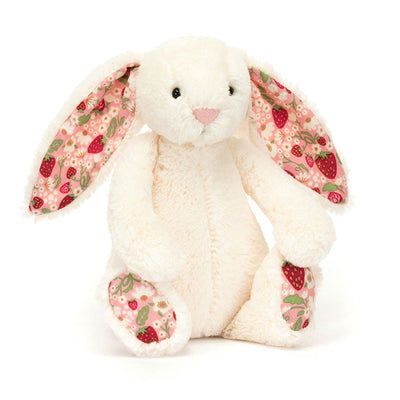 NEW Peluche lapin Blossom crème Berry - small - Jellycat