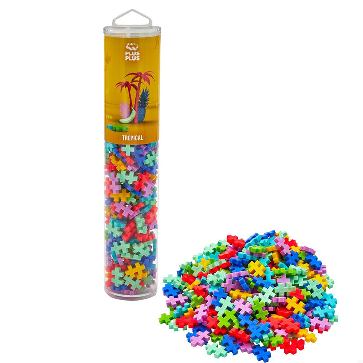 Méga tube Tropical 240 pièces - Plus Plus