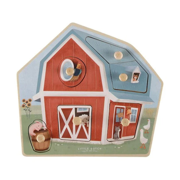 Puzzle en bois Little farm - Little Dutch