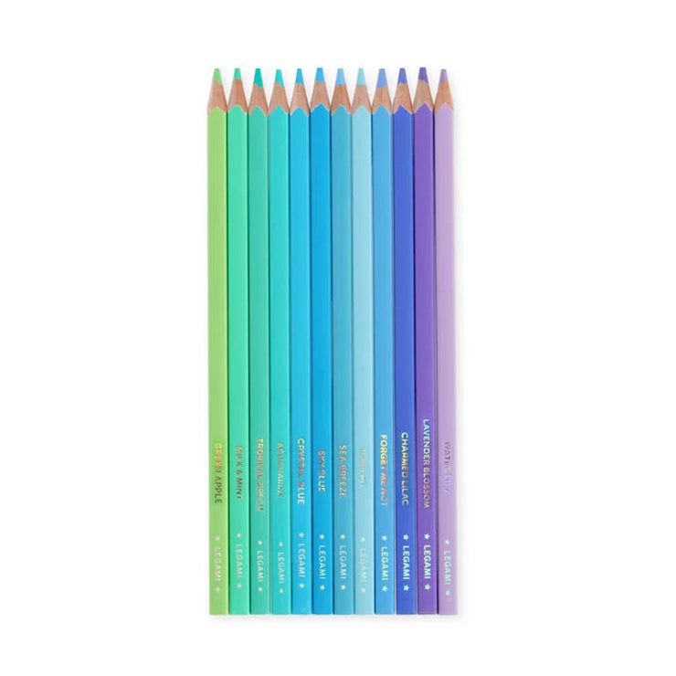 Boite de 12 crayons océan - Legami