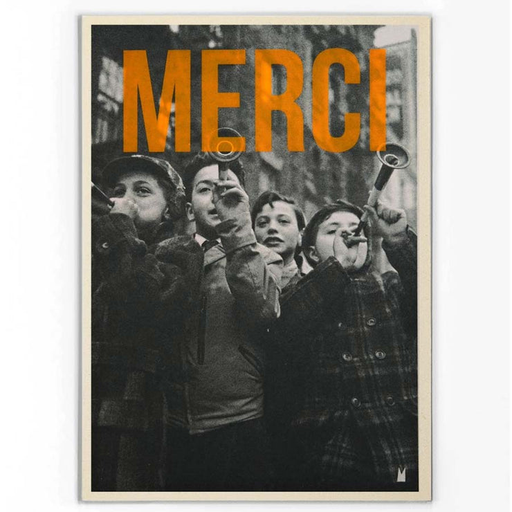 Affiche Merci format A5 - Carte Kencre