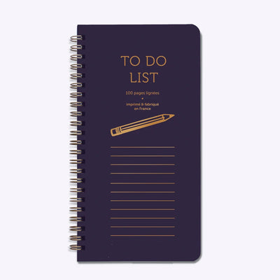 Bloc Haut "To do List" Violet - Les Editions du Paon