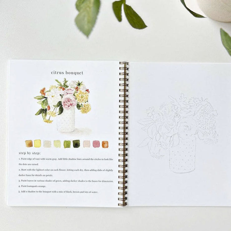 Cahier d'Aquarelles Bouquet - Emily Lex Studio