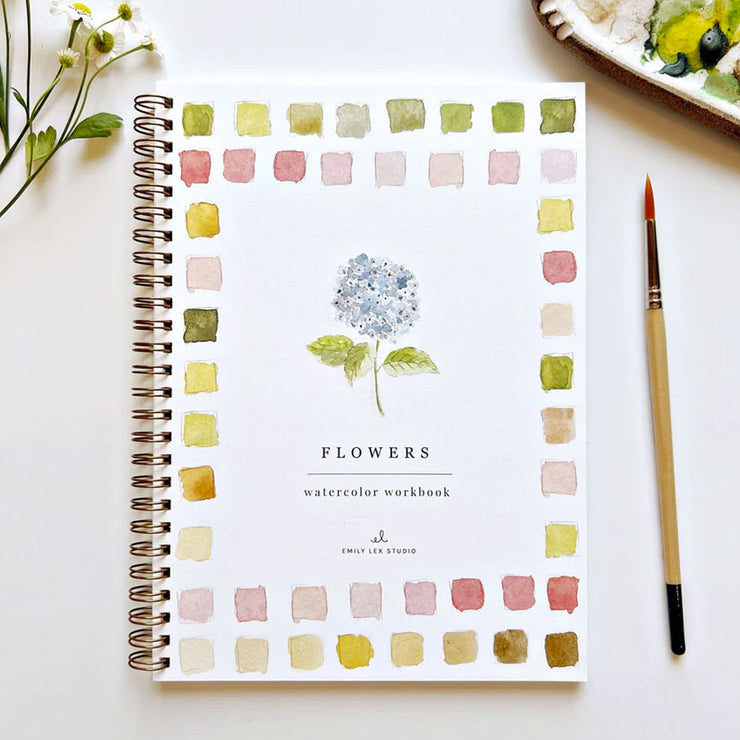 Cahier d'Aquarelles Flowers - Emily Lex Studio