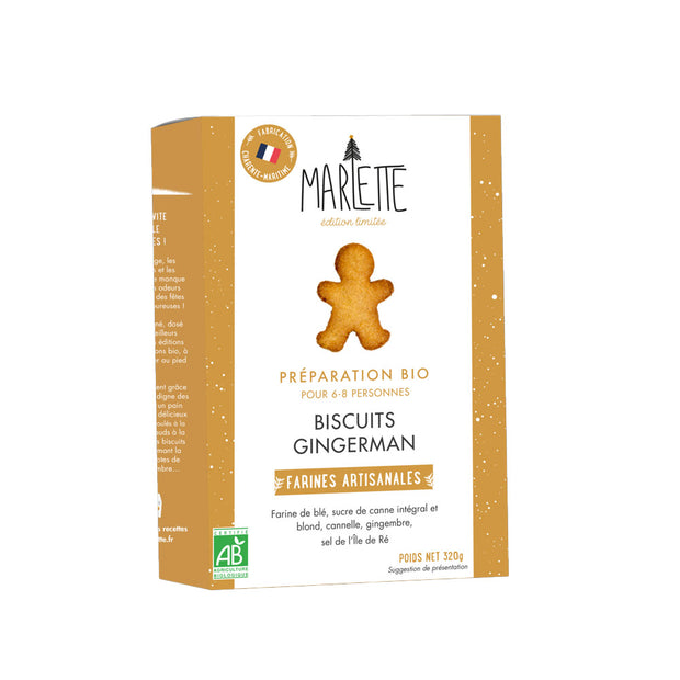 Préparation pour gâteaux bio : Biscuits Gingerman