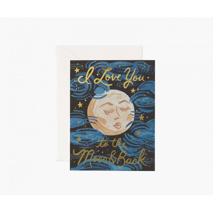 Carte de voeux - I love you to the moon and back