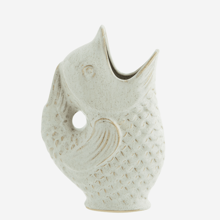 Vase poisson - Blanc