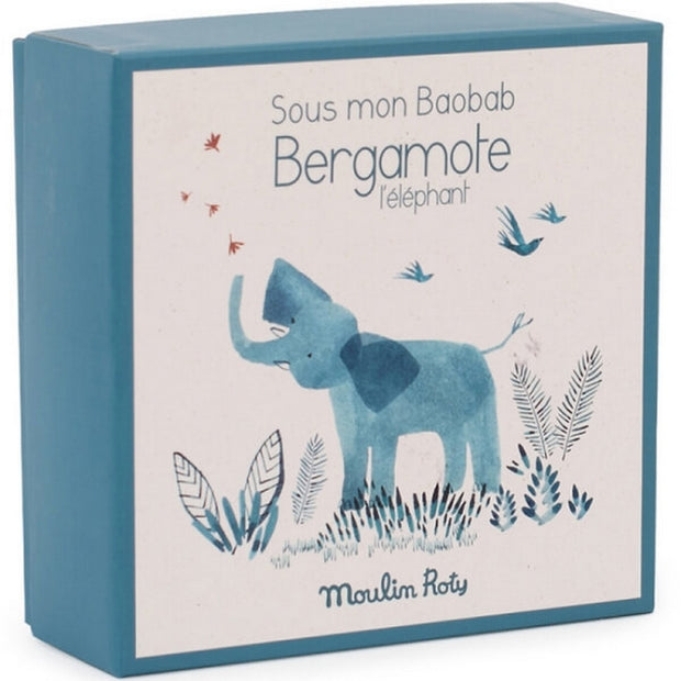 Doudou attache-tétine Eléphant - Sous mon baobab