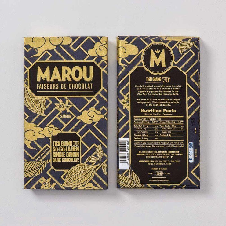 Chocolat noir 70% de cacao Tien Giang - Marou