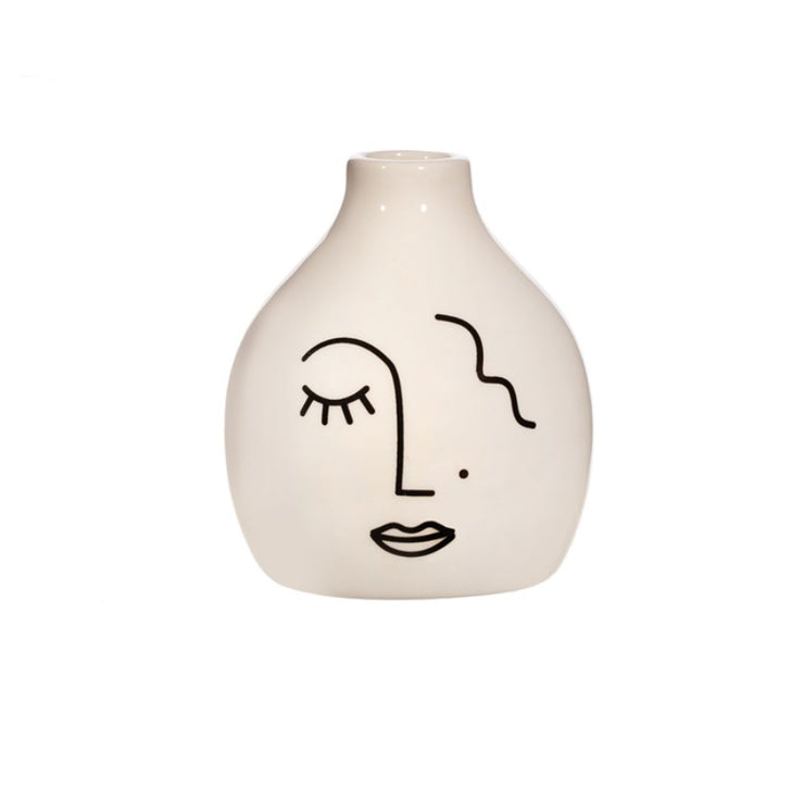 Vase - Visage abstrait